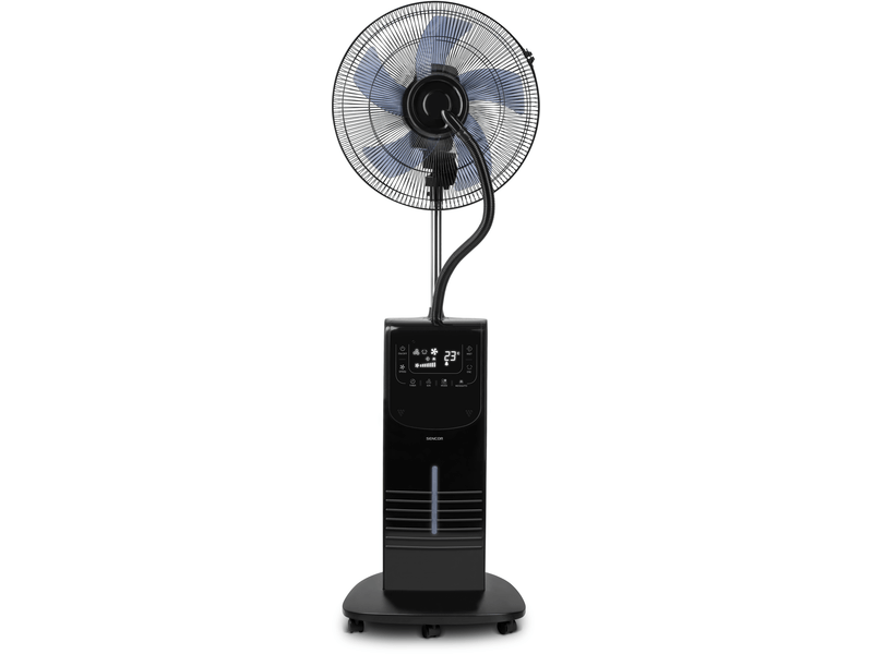 Vízpermetes állóventilátor, 90W, fekete