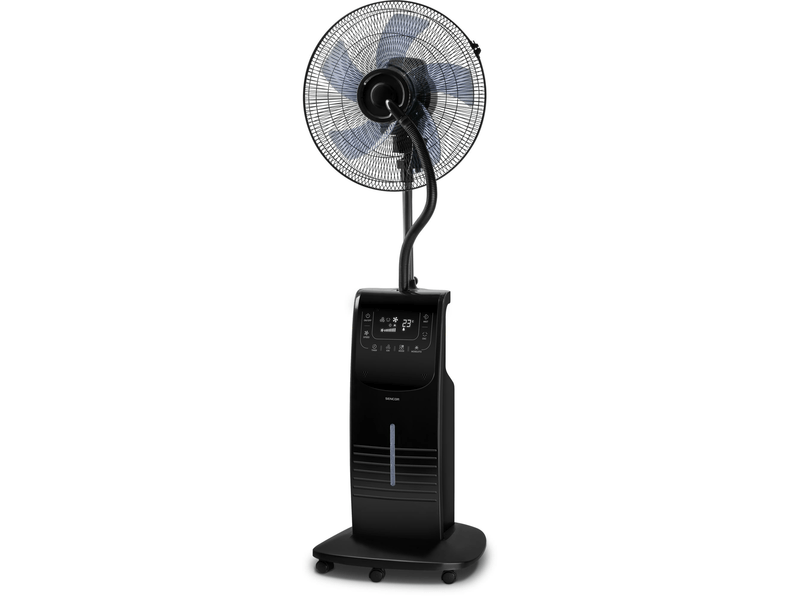 Vízpermetes állóventilátor, 90W, fekete