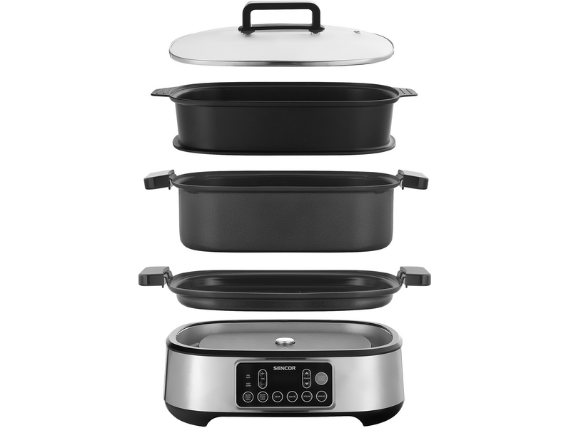 Sencor SPR 6300BK Multifunkciós lassú főző és grill