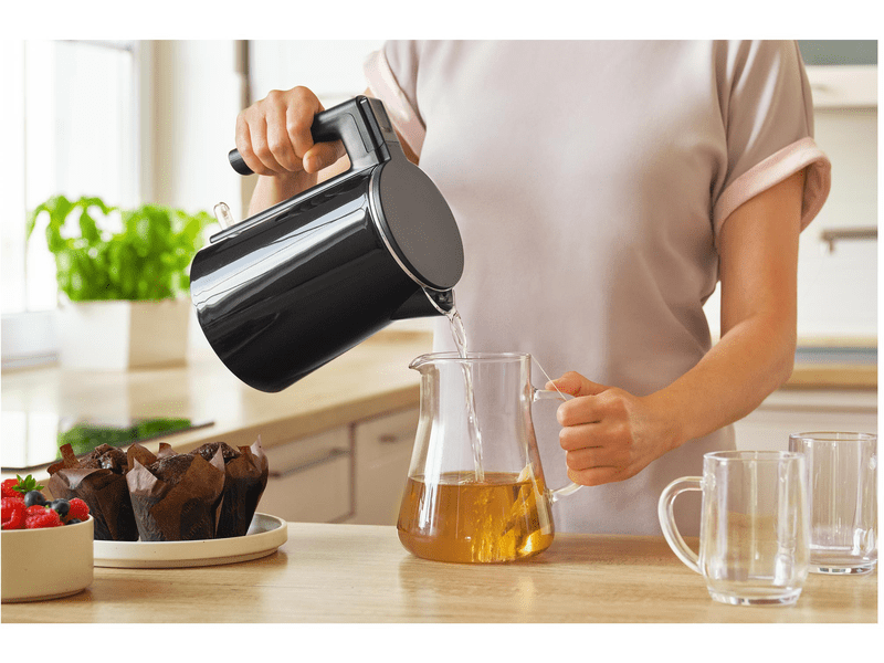 Vízforraló, 1500W, 1L, fekete