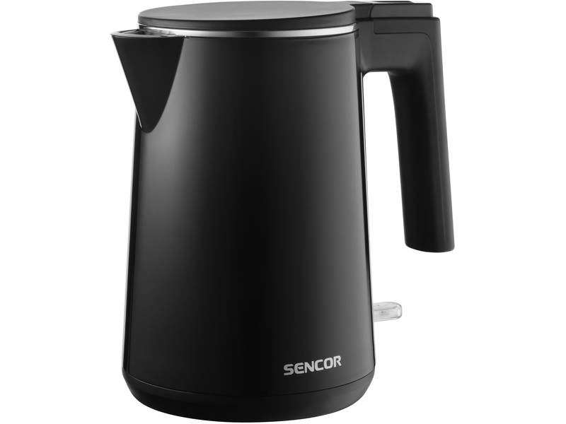 Vízforraló, 1500W, 1L, fekete