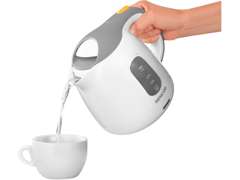 Vízforraló, 1100W, 1L, fehér/szürke