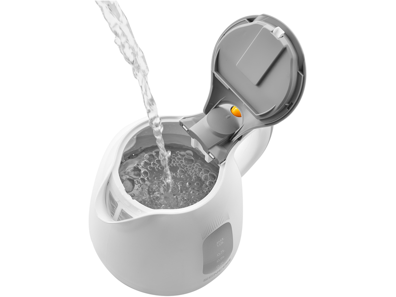 Vízforraló, 1100W, 1L, fehér/szürke