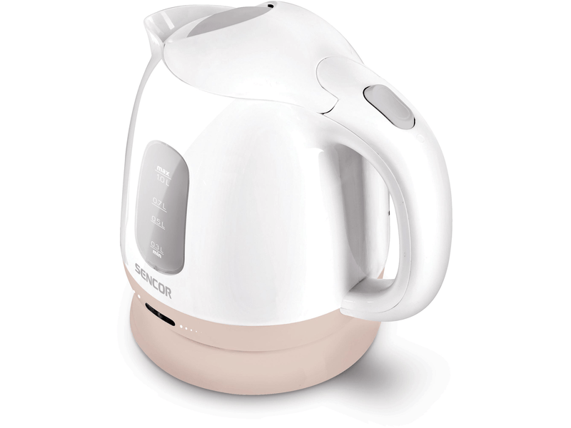 Vízforraló, 1100W, 1L, fehér/bézs