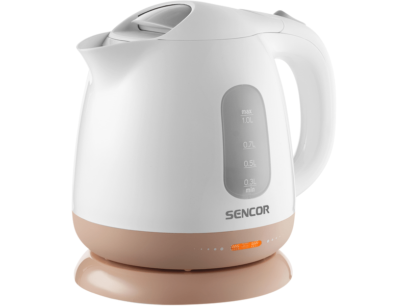 Vízforraló, 1100W, 1L, fehér/bézs
