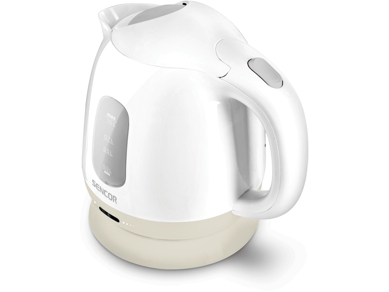 Vízforraló, 1100W, 1L, fehér/olíva