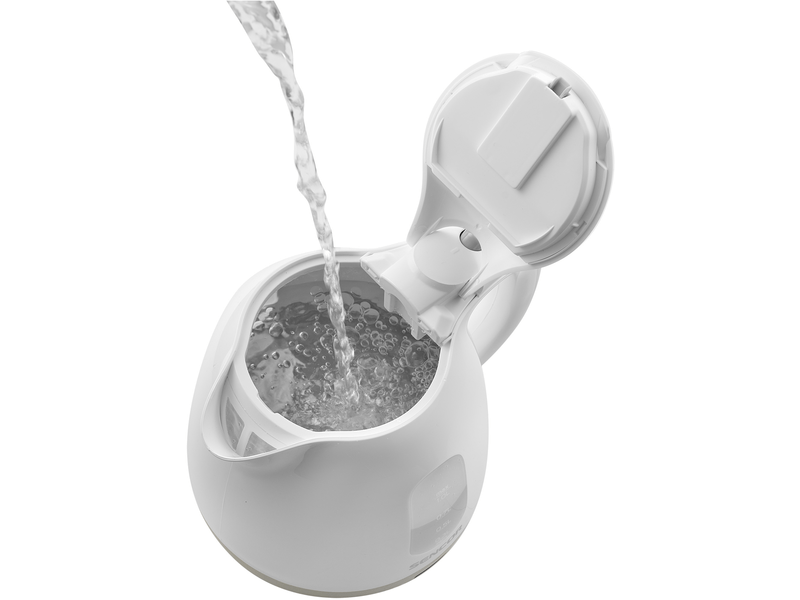 Vízforraló, 1100W, 1L, fehér/olíva