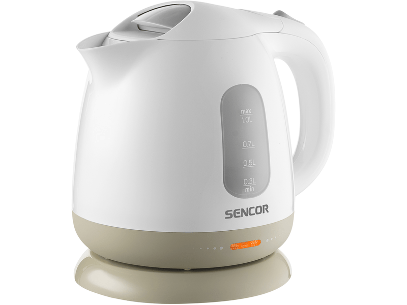 Vízforraló, 1100W, 1L, fehér/olíva