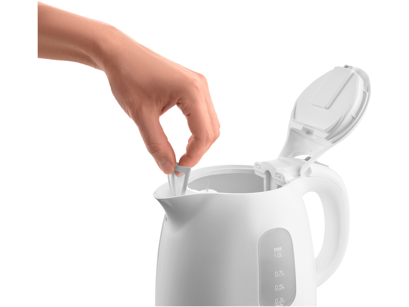 Vízforraló, 1100W, 1L, fehér/olíva