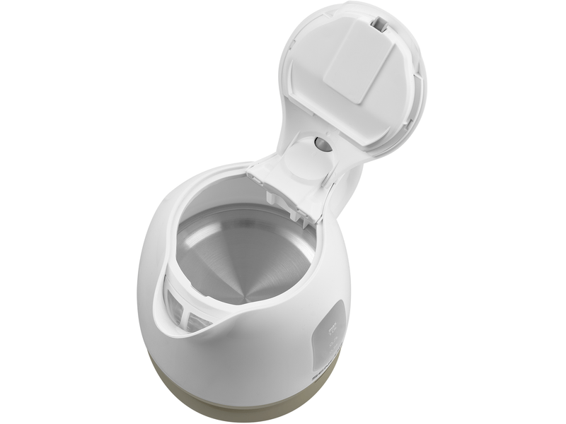 Vízforraló, 1100W, 1L, fehér/olíva