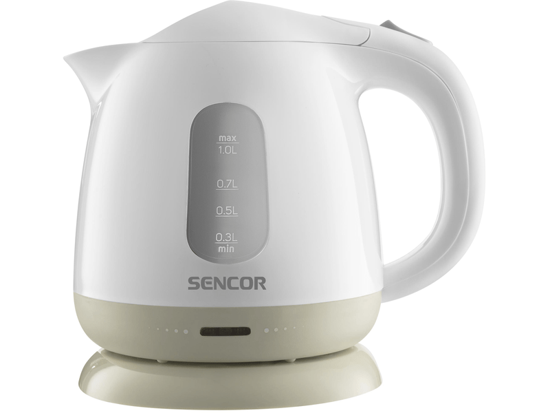 Vízforraló, 1100W, 1L, fehér/olíva