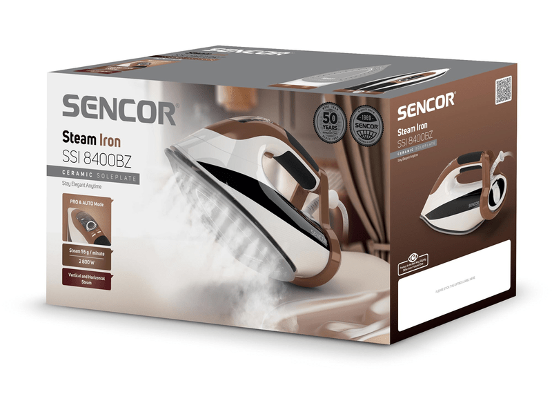 Sencor SSI 8400BZ Gőzölős vasaló, fehér-barna