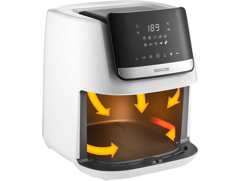 Airfryer, 1600W, 6.5L, fehér