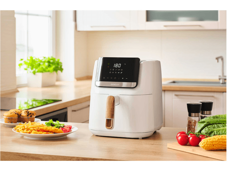 Airfryer, 1600W, 6.5L, fehér