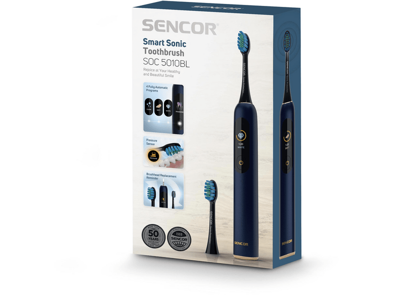 Sencor SOC 5011GD Intelligens szónikus fogkefe, kék