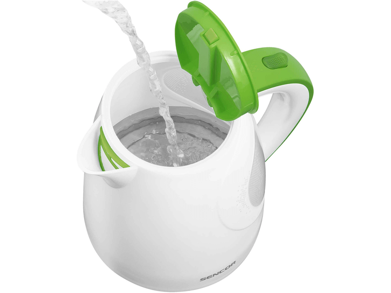 Vízforraló, 2200W, 1.5L, fehér/zöld