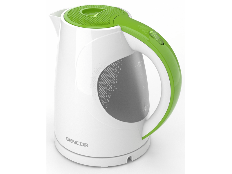 Vízforraló, 2200W, 1.5L, fehér/zöld