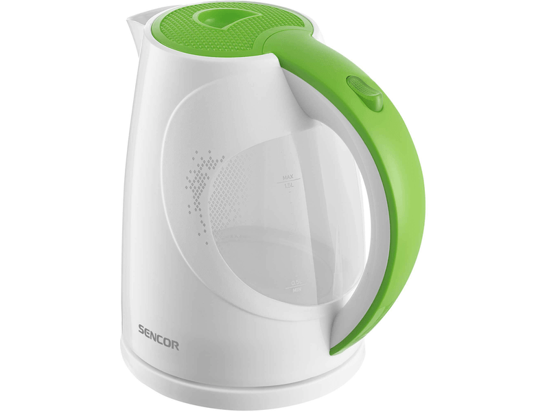 Vízforraló, 2200W, 1.5L, fehér/zöld