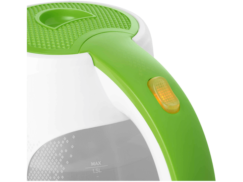 Vízforraló, 2200W, 1.5L, fehér/zöld