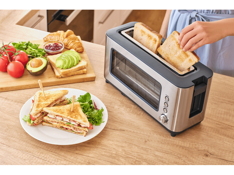 Kenyérpirító hosszúszeletes, 1200W