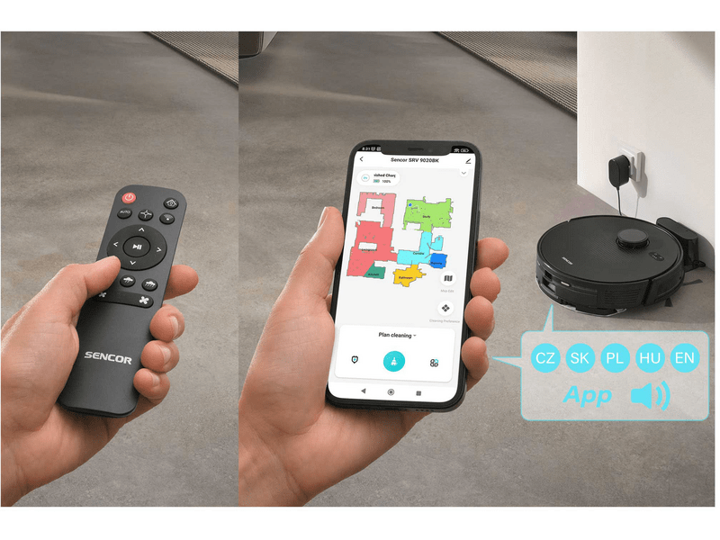 Sencor SRV 9020BK Robotporszívó