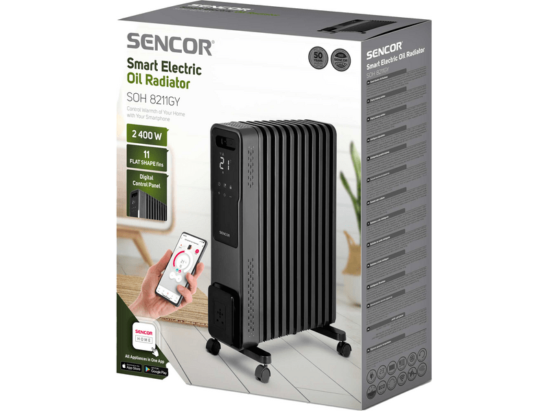 Sencor SOH 8211GY Pametni uljni radijator