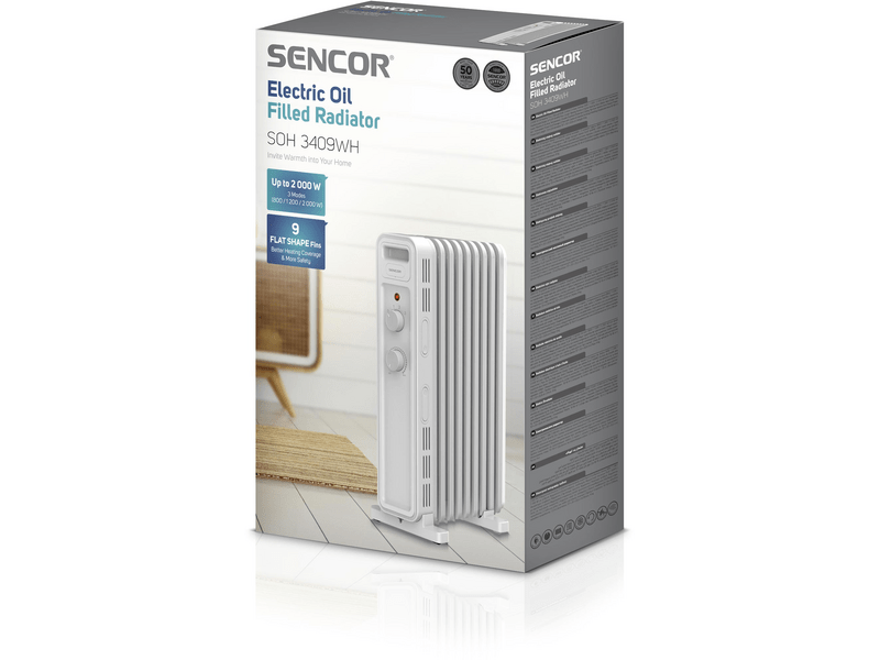 Sencor SOH 3409WH Elektromos olajradiátor