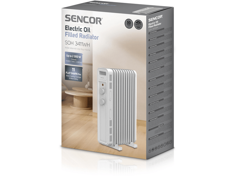 Sencor SOH 3411WH Elektromos olajradiátor