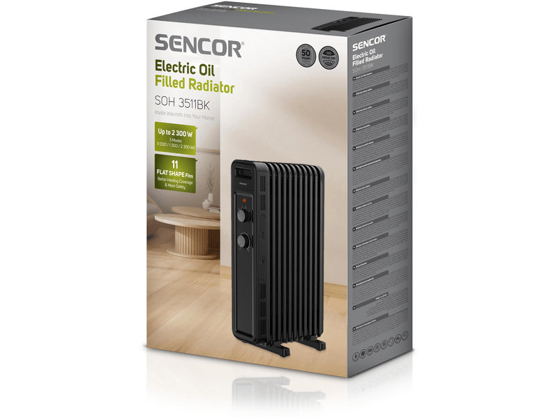 Sencor SOH 3511BK Elektromos olajradiátor