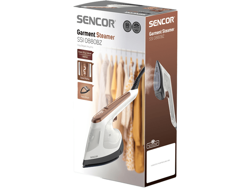 Sencor SSI 0880BZ ručno parno glačalo, bijela/smeđa