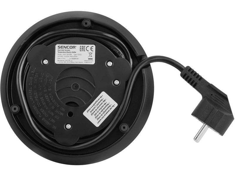 Sencor SWK 0610BK Hőfokszabályozós vízforraló, fekete