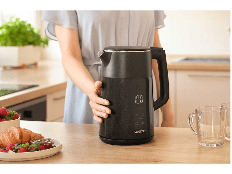 Sencor SWK 0610BK Hőfokszabályozós vízforraló, fekete