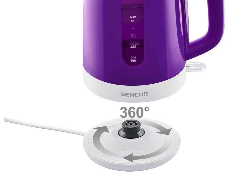 Sencor SWK 1025VT Vízforraló 1l, lila