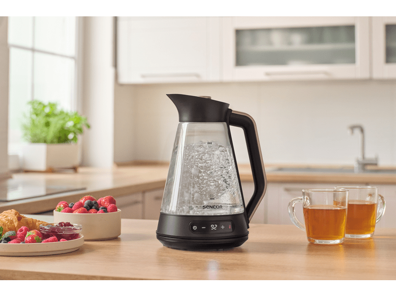 Sencor SWK 1595BK Vízforraló, 1,5l, üveg