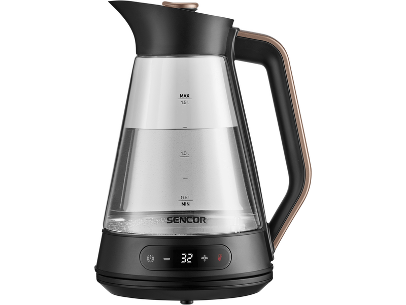 Sencor SWK 1595BK Vízforraló, 1,5l, üveg