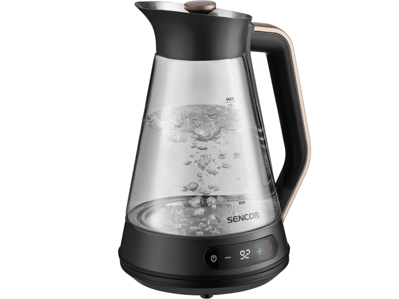 Sencor SWK 1595BK Vízforraló, 1,5l, üveg