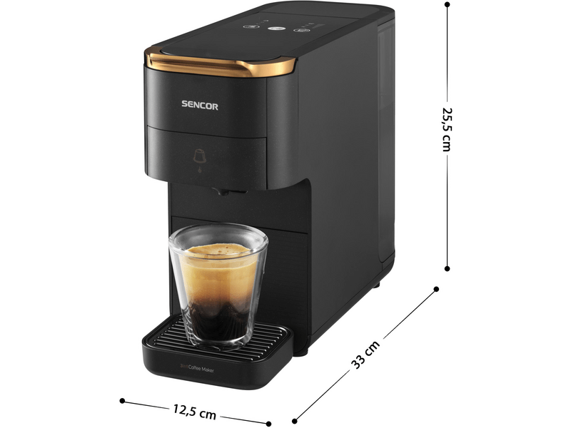 Sencor SCC 1000BK 3in1 multikapszulás kávéfőző