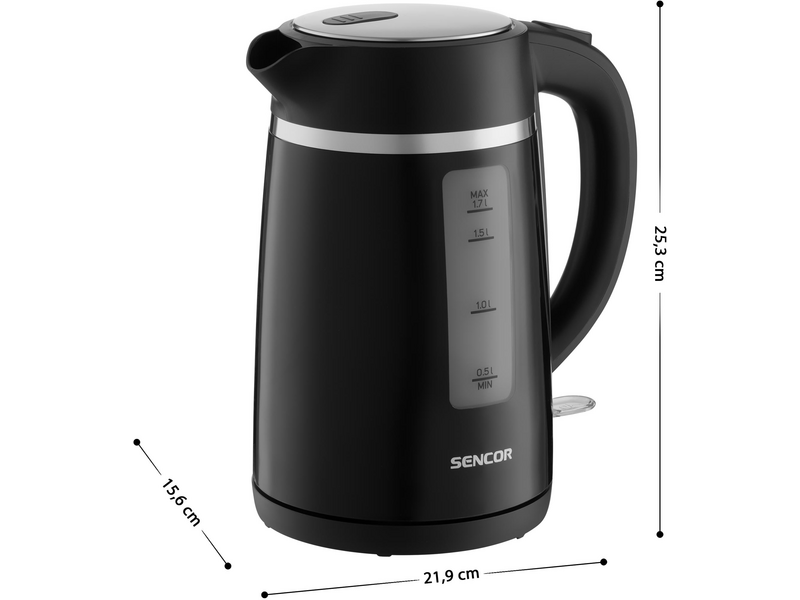 Sencor SWK 2710BK Vízforraló 1,7l, fekete