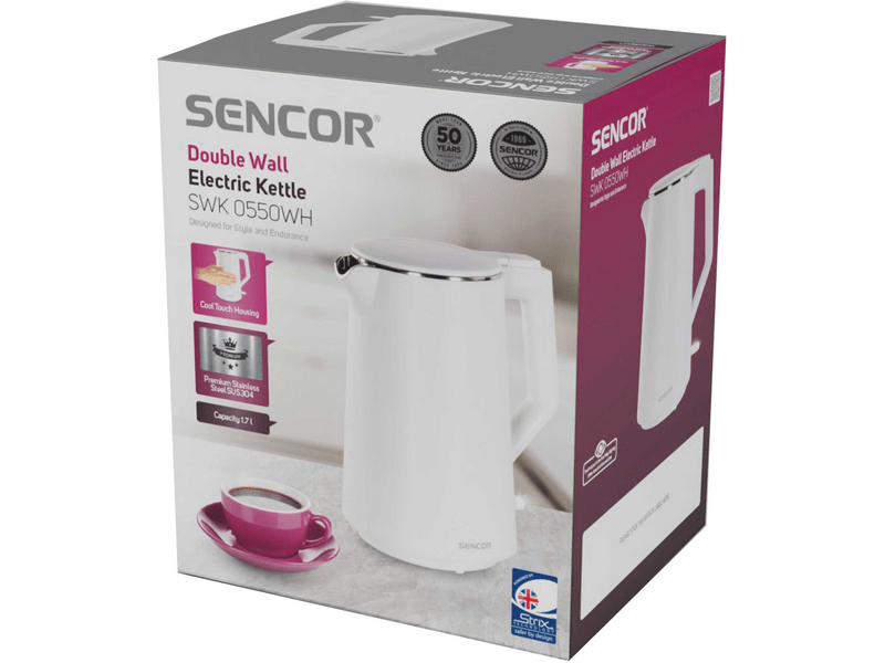 Sencor SWK 0550WH Vízforraló, 1,7l, fehér