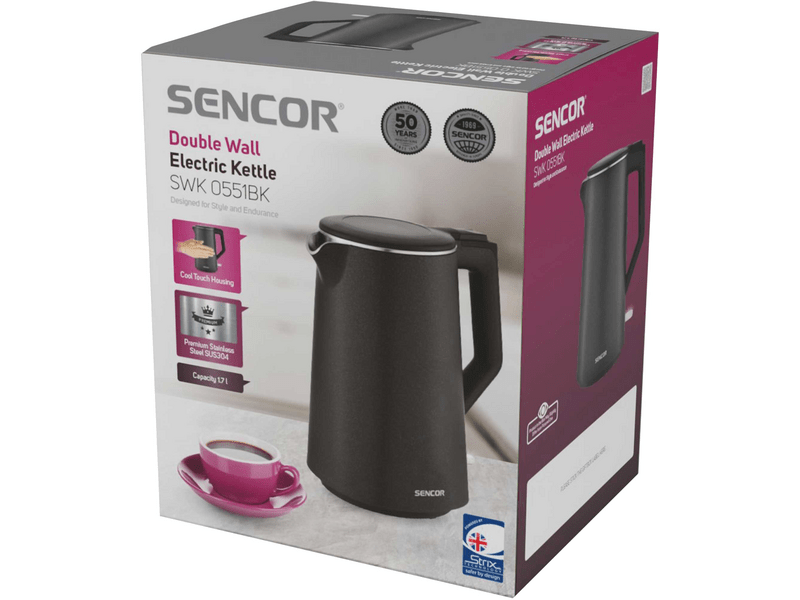 Sencor SWK 0551BK Vízforraló 1,7l, fekete