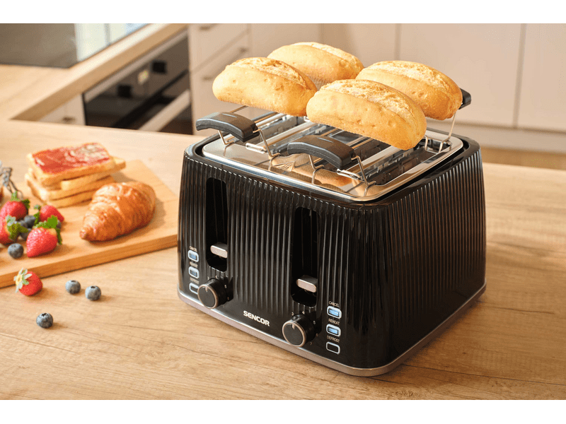 Sencor STS 7541BK 4 szeletes kenyérpirító, fekete