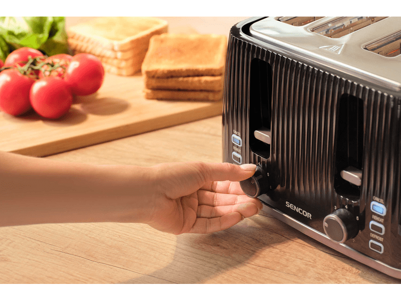 Sencor STS 7541BK 4 szeletes kenyérpirító, fekete
