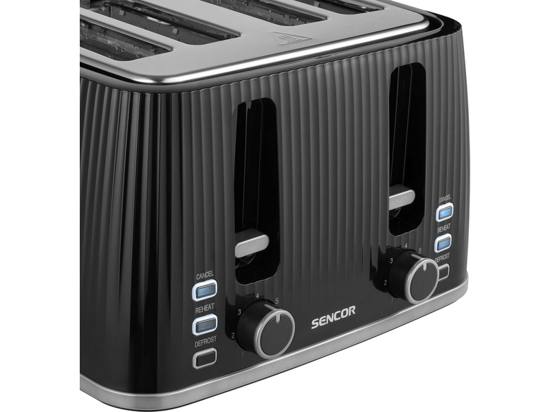 Sencor STS 7541BK 4 szeletes kenyérpirító, fekete