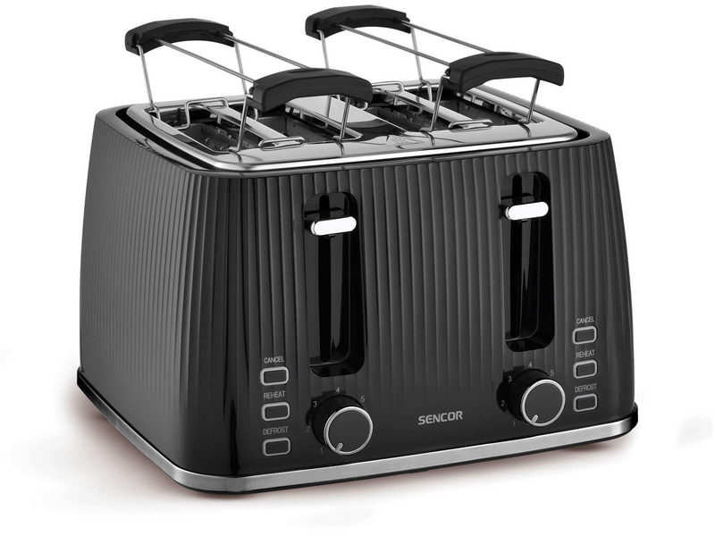 Sencor STS 7541BK 4 szeletes kenyérpirító, fekete