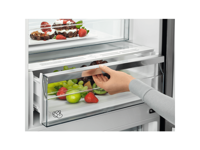 AEG RCB732E7MB Alulfagyasztós kombinált hűtőszekrény