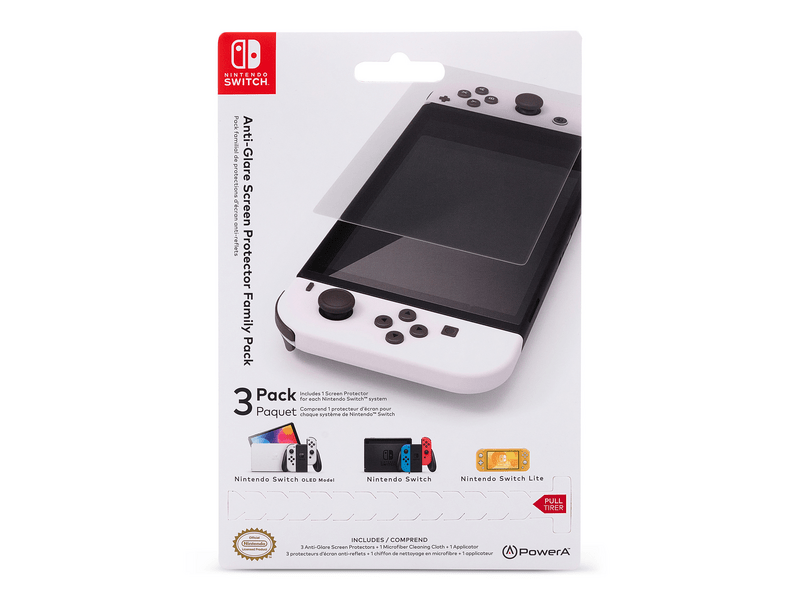 PowerA NSAC0006-02 tükröződésmentes kijelzővédő fóliacsomag