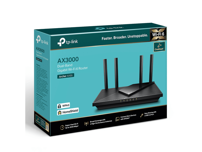 TP-Link Archer AX55 AX3000 DualBand Router