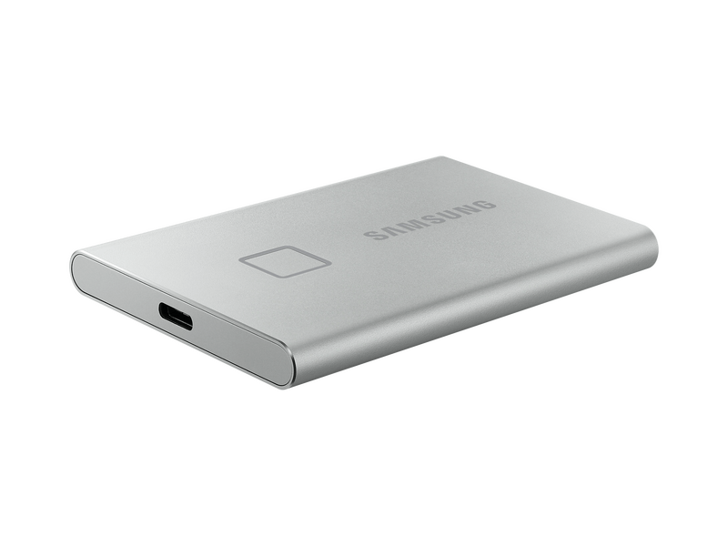 Samsung T7 Touch MU-PC2T0S Hordozható SSD, USB 3.2, 2TB, Ezüst