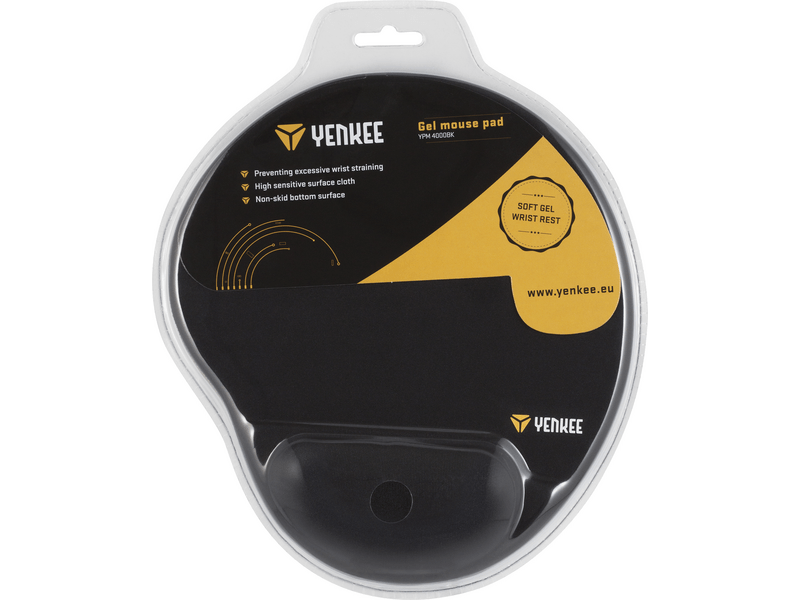 Yenkee YPM 4000BK PA podloga za miša s naslonom za zglob