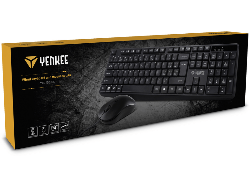 Yenkee Air YKM 1007HU Žičana tipkovnica + miš